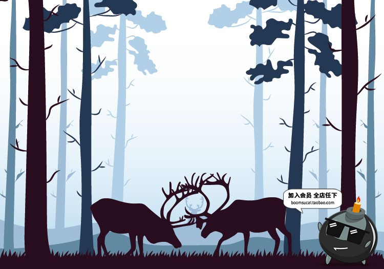 图片[30]-扁平化简约唯美游戏场景文章配图山脉自然风景AI矢量插画PSD素材-设计猿