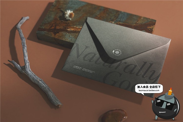 图片[8]-优雅品牌小样套装烫金办公文具桌面摆件元素文创样机PSD模板素材-设计猿