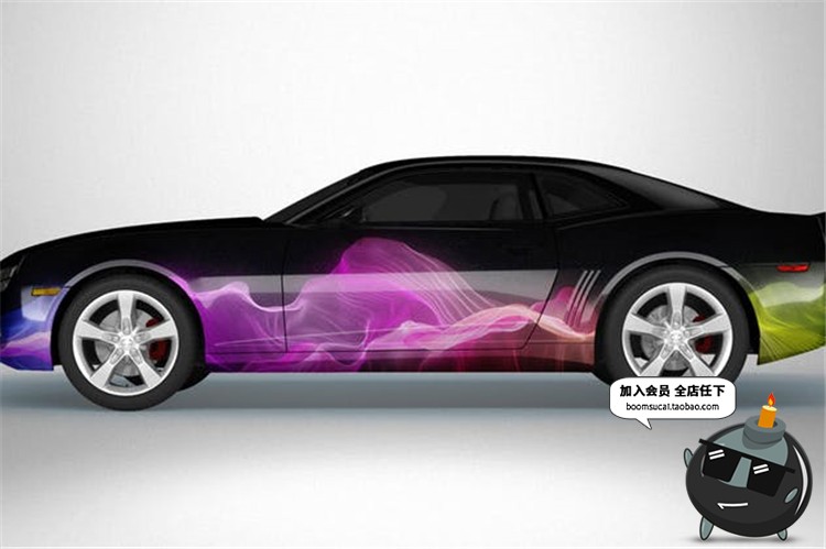 图片[2]-轿车跑车机动车侧面模型贴图喷漆效果展示样机PSD模板设计PS素材-设计猿