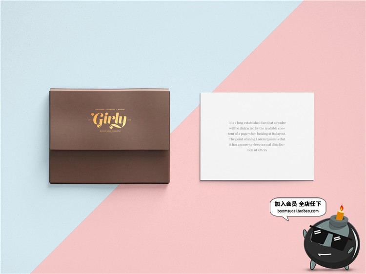 图片[3]-信封邀请函效果图品牌VI信笺卡片请柬展示PS智能贴图PSD样机素材-设计猿