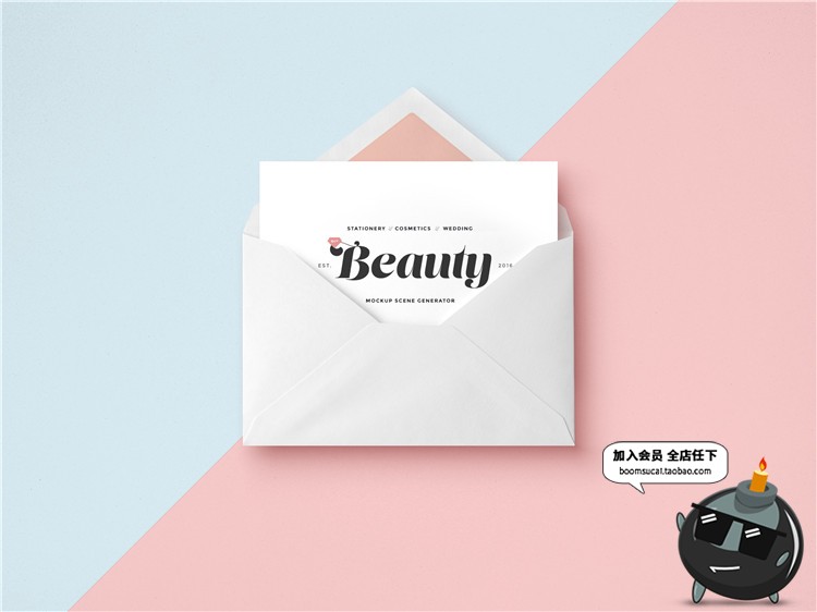 图片[12]-信封邀请函效果图品牌VI信笺卡片请柬展示PS智能贴图PSD样机素材-设计猿