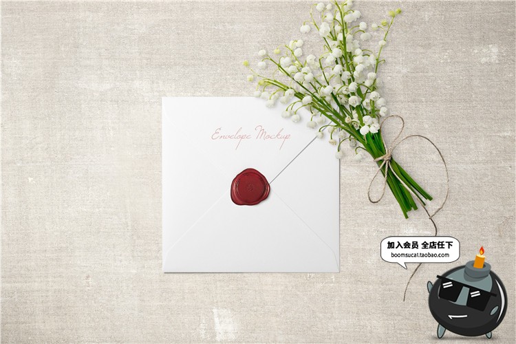 图片[26]-信封邀请函效果图品牌VI信笺卡片请柬展示PS智能贴图PSD样机素材-设计猿