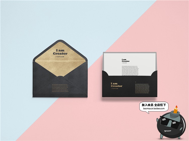 图片[27]-信封邀请函效果图品牌VI信笺卡片请柬展示PS智能贴图PSD样机素材-设计猿