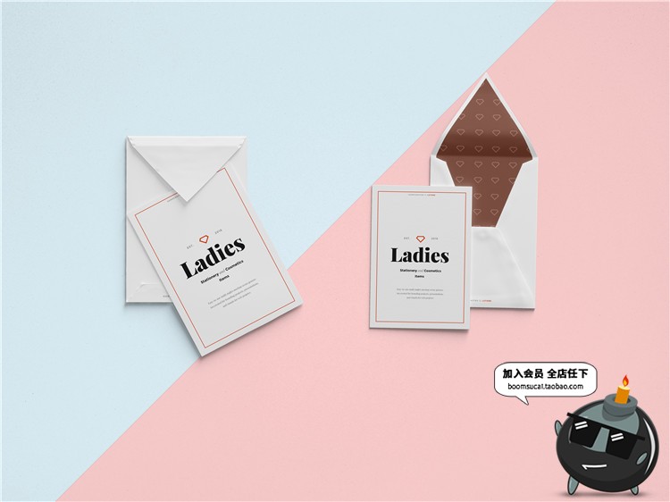 图片[29]-信封邀请函效果图品牌VI信笺卡片请柬展示PS智能贴图PSD样机素材-设计猿