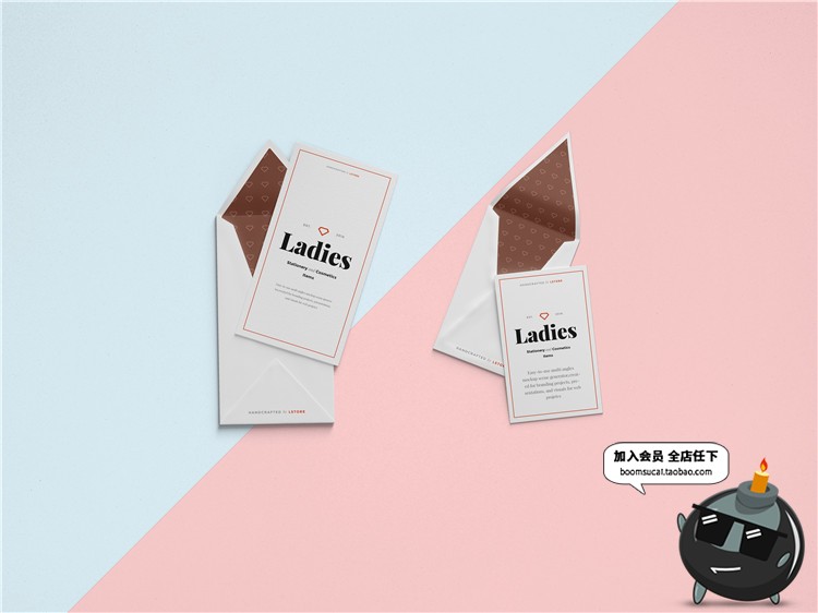 图片[30]-信封邀请函效果图品牌VI信笺卡片请柬展示PS智能贴图PSD样机素材-设计猿