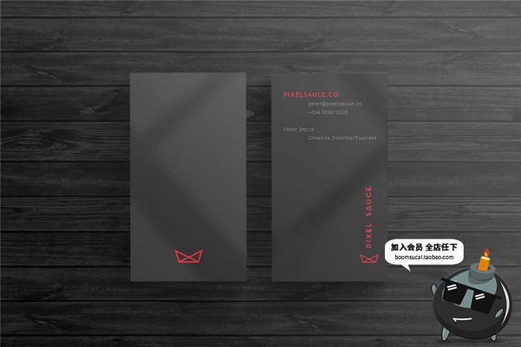 图片[3]-时尚简约国外商务企业个人卡片联系介绍名片设计PSD模板素材-设计猿