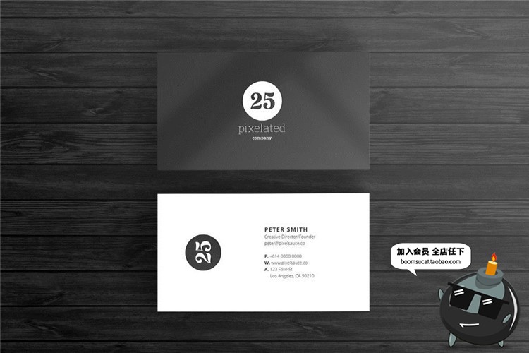 图片[7]-时尚简约国外商务企业个人卡片联系介绍名片设计PSD模板素材-设计猿