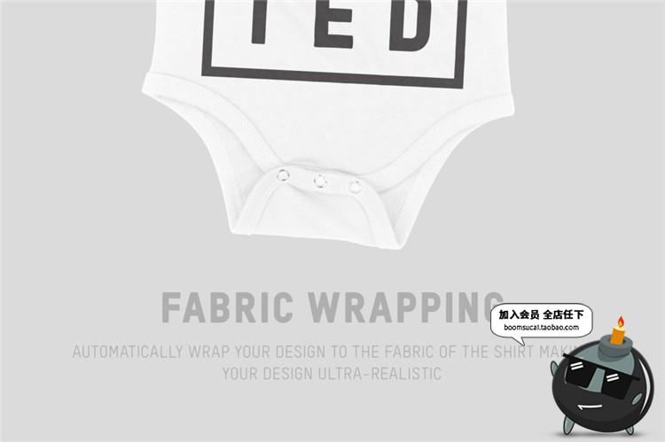 图片[2]-婴儿连体衣爬行服幼儿衣服PSD智能贴图效果成品文创样机模板素材-设计猿