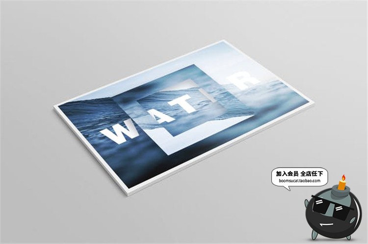 图片[4]-明信片邀请函卡片请柬智能贴图ps效果展示文创样机PSD模板PS素材-设计猿