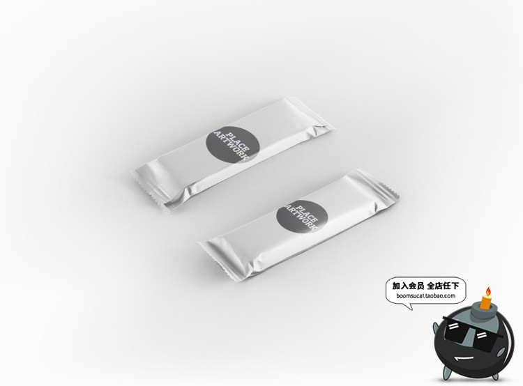 图片[3]-巧克力糖果棒长条包装效果展示智能贴图文创样机素材PSD分层模板-设计猿