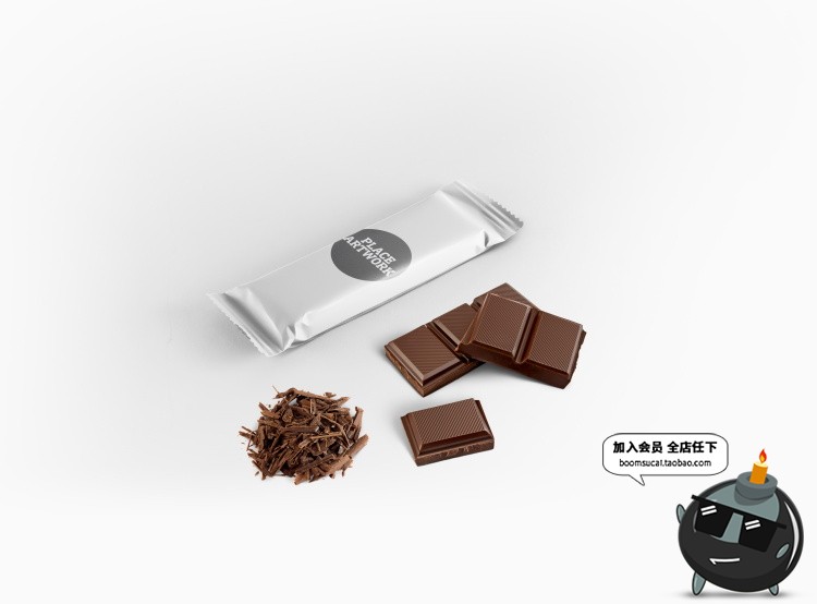 图片[7]-巧克力糖果棒长条包装效果展示智能贴图文创样机素材PSD分层模板-设计猿