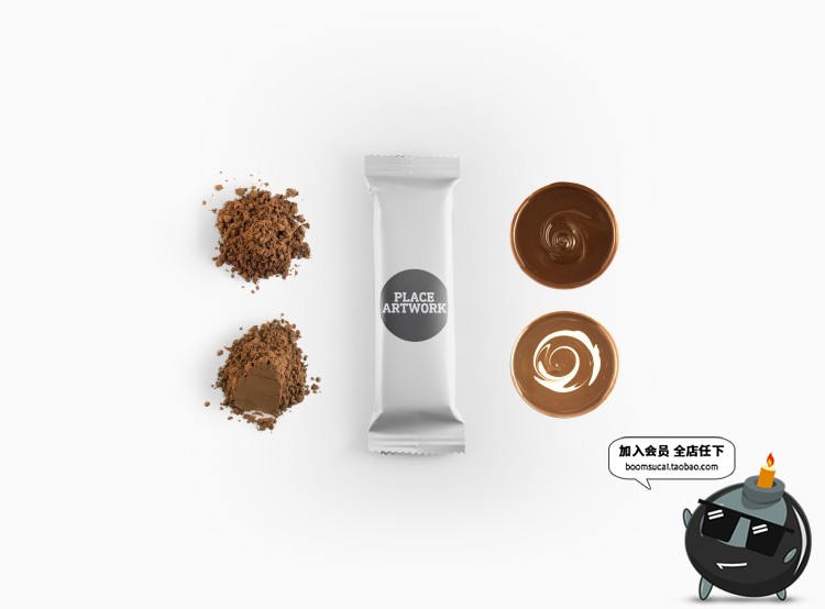 图片[17]-巧克力糖果棒长条包装效果展示智能贴图文创样机素材PSD分层模板-设计猿