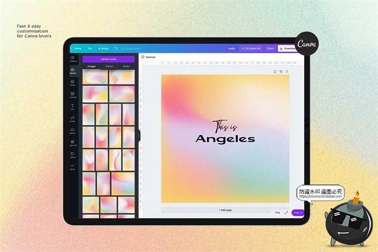 图片[11]-渐变专题低饱和度颗粒感噪点纹理抽象形状装饰AI矢量PSD模板素材-设计猿