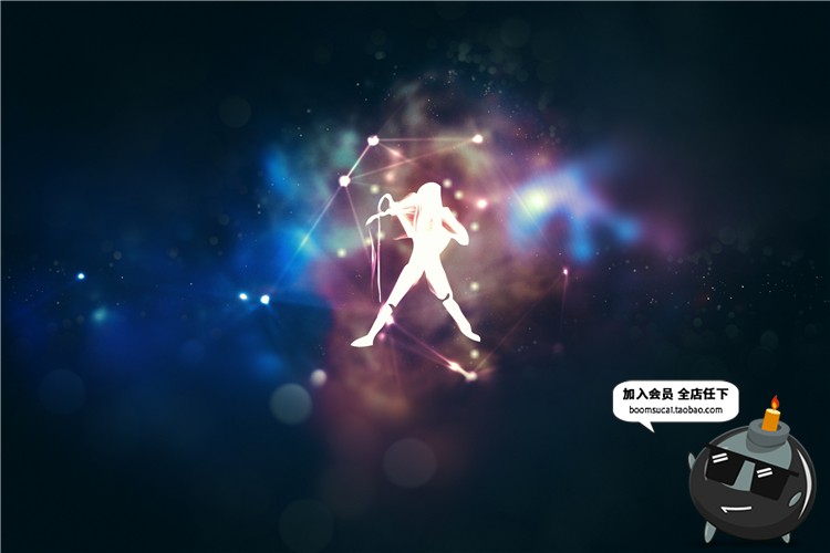 图片[8]-神秘12星座符号神秘标志宇宙星盘线条星空图JPG高清图片背景素材-设计猿