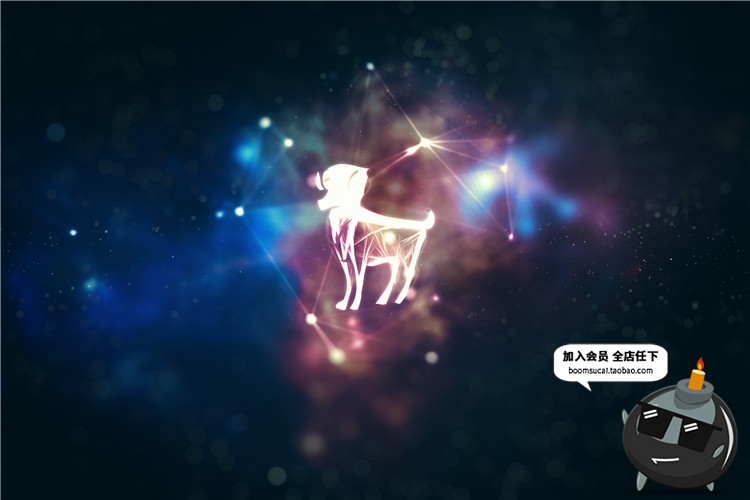 图片[12]-神秘12星座符号神秘标志宇宙星盘线条星空图JPG高清图片背景素材-设计猿