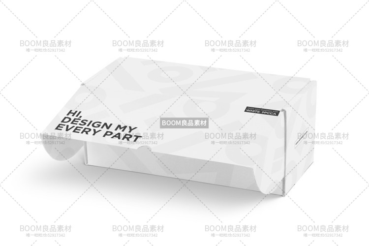 图片[12]-白色大盖瓦楞纸包飞机盒快递外包装展示智能贴图装盒样机PSD模板-设计猿