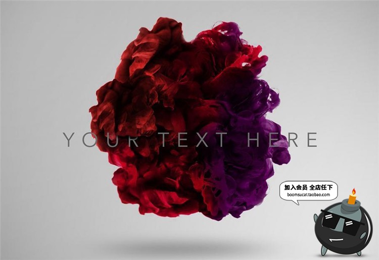 图片[7]-水中彩色墨水烟雾散开抽象效果素材PNG免抠图片PSD模板设计素材-设计猿