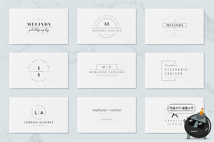 图片[4]-50款英文小清新图标标志LOGO图形徽章PSD模板源文件AI矢量素材-设计猿