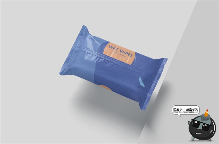 图片[7]-抽式婴儿湿巾湿纸巾包装效果图展示VI智能贴图样机PSD模板PS素材-设计猿
