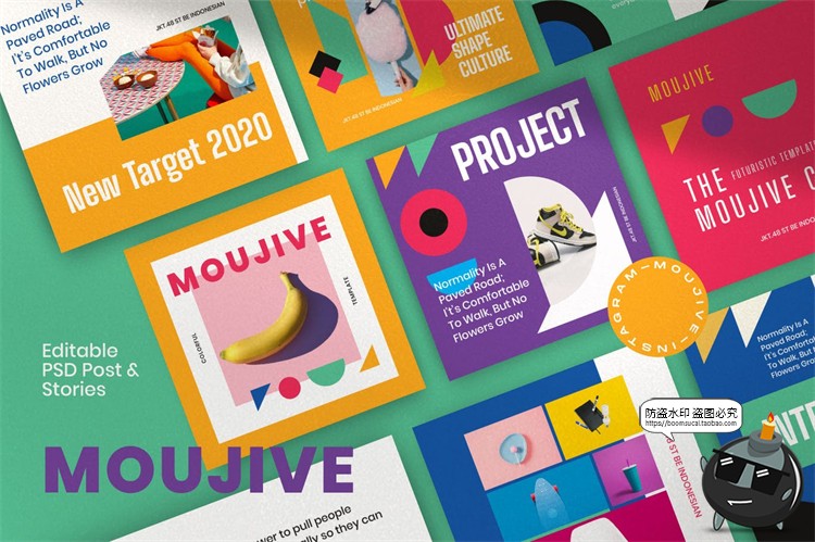 图片[5]-创意创新品牌清新时尚简约海报宣传广告图文排版海报PSD模板素材-设计猿