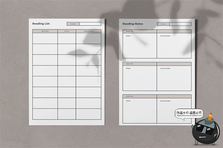 图片[4]-学习计划表格日常规划待办事项办公备忘项目线框图AI矢量模板素材-设计猿