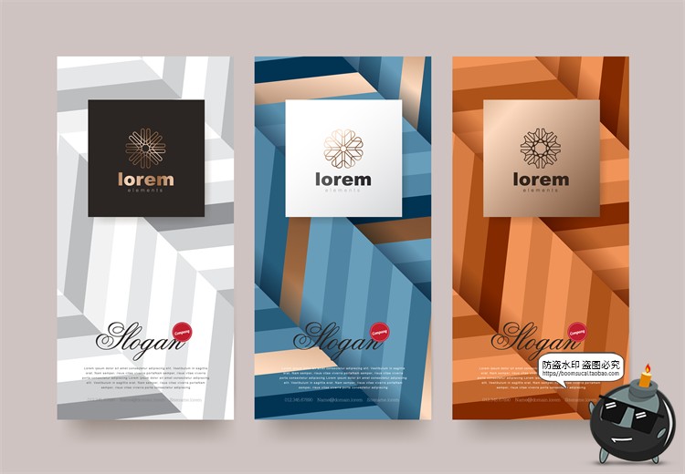 图片[49]-现代简约轻奢华黑金地产金属质感花纹背景纹理装饰图案AI矢量素材-设计猿