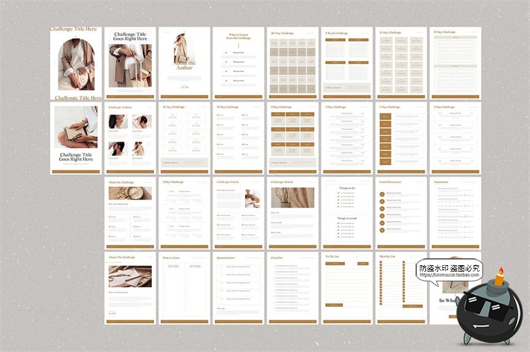 图片[2]-工作计划表单表格待办事项办公日程规划画册AI矢量PSD模板素材-设计猿