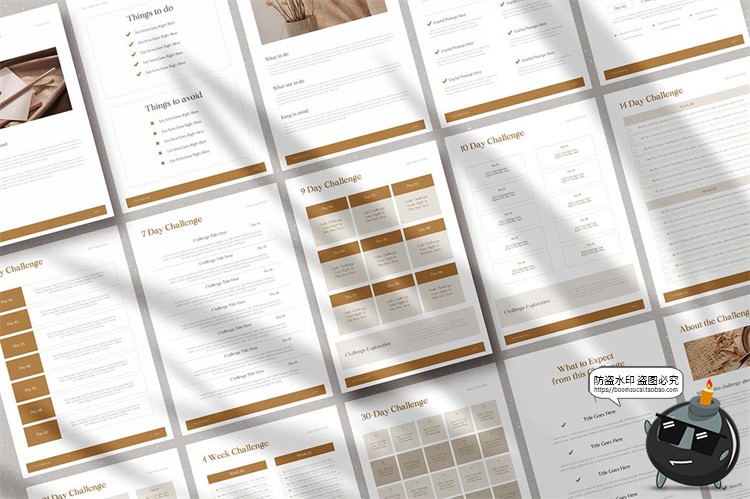 图片[3]-工作计划表单表格待办事项办公日程规划画册AI矢量PSD模板素材-设计猿