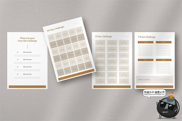 图片[9]-工作计划表单表格待办事项办公日程规划画册AI矢量PSD模板素材-设计猿