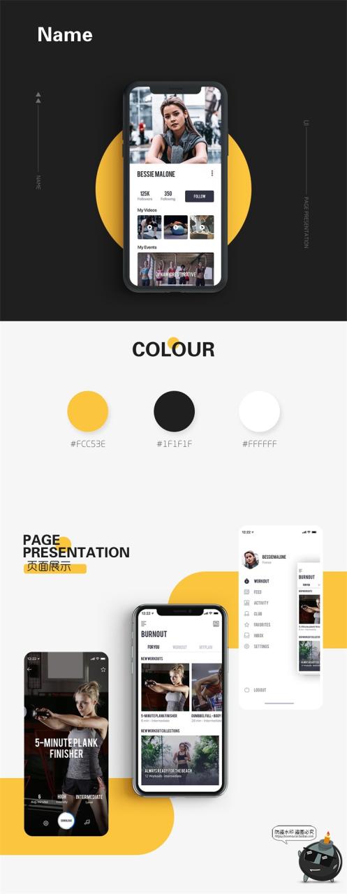 图片[1]-手机UI界面APP长图效果图作品展示PSD贴图样机介绍排版模板PS素材-设计猿