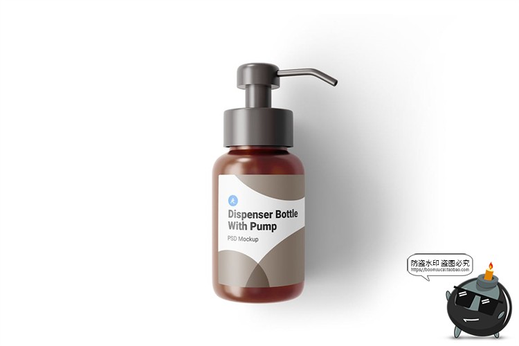 图片[2]-按压护肤品小瓶产品智能贴图效果展示mockups样机PSD模板PS素材-设计猿