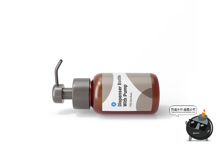 图片[3]-按压护肤品小瓶产品智能贴图效果展示mockups样机PSD模板PS素材-设计猿