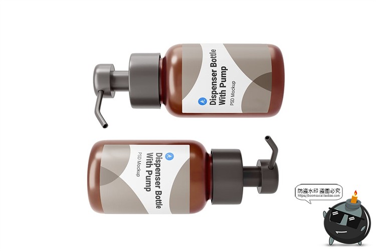 图片[4]-按压护肤品小瓶产品智能贴图效果展示mockups样机PSD模板PS素材-设计猿