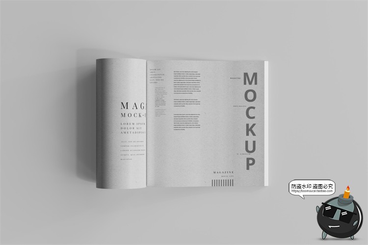 图片[3]-正方形宣传画册说明书籍封面智能贴图效果展示vi样机PSD模板素材-设计猿