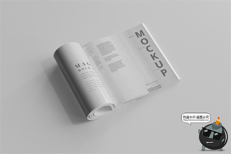 图片[4]-正方形宣传画册说明书籍封面智能贴图效果展示vi样机PSD模板素材-设计猿