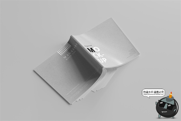 图片[8]-正方形宣传画册说明书籍封面智能贴图效果展示vi样机PSD模板素材-设计猿