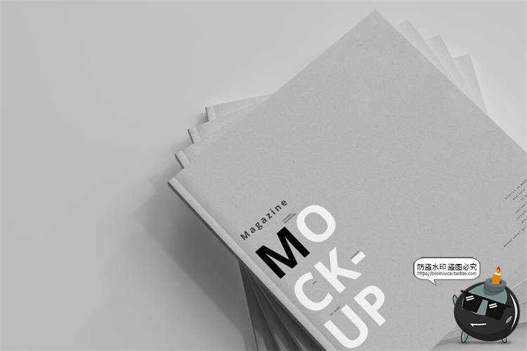 图片[13]-正方形宣传画册说明书籍封面智能贴图效果展示vi样机PSD模板素材-设计猿