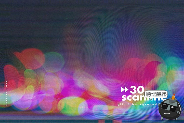 图片[20]-故障扫描线失真印刷故障扭曲纹理海报底纹背景后期合成JPG图素材-设计猿