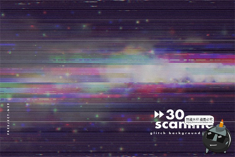图片[23]-故障扫描线失真印刷故障扭曲纹理海报底纹背景后期合成JPG图素材-设计猿