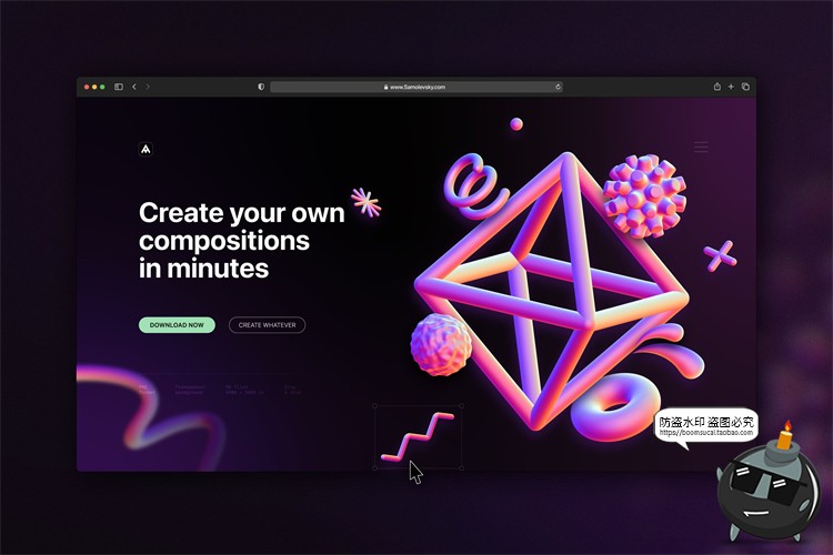 图片[10]-酸性粉蓝炫彩渐变3D抽象未来赛博朋克几何形状立体PNG免抠素材-设计猿