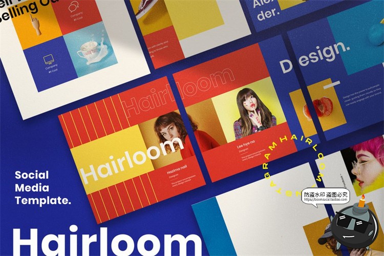 图片[1]-热情洋溢活力四射年轻创意宣传海报图文排版海报PSD模板PS素材-设计猿