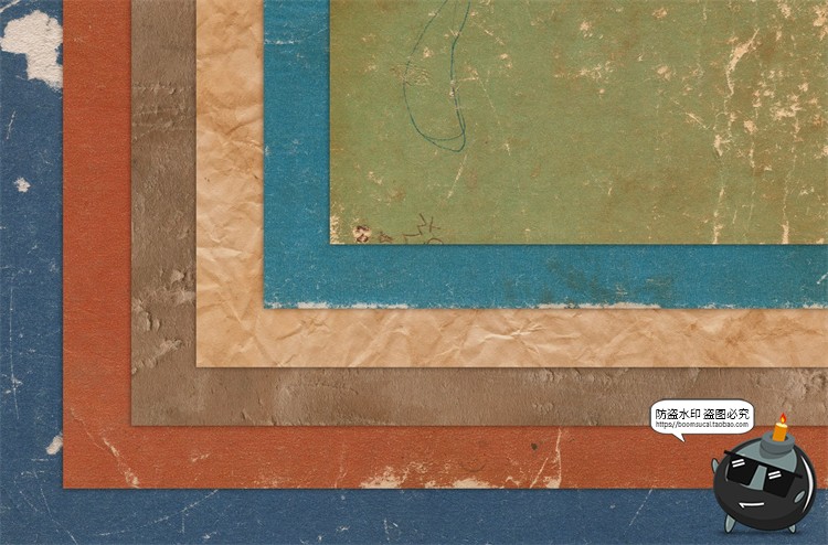 图片[5]-复古做旧划痕撕裂毛边瓦楞硬板纸背景底纹理纸皮材质JPG图片素材-设计猿