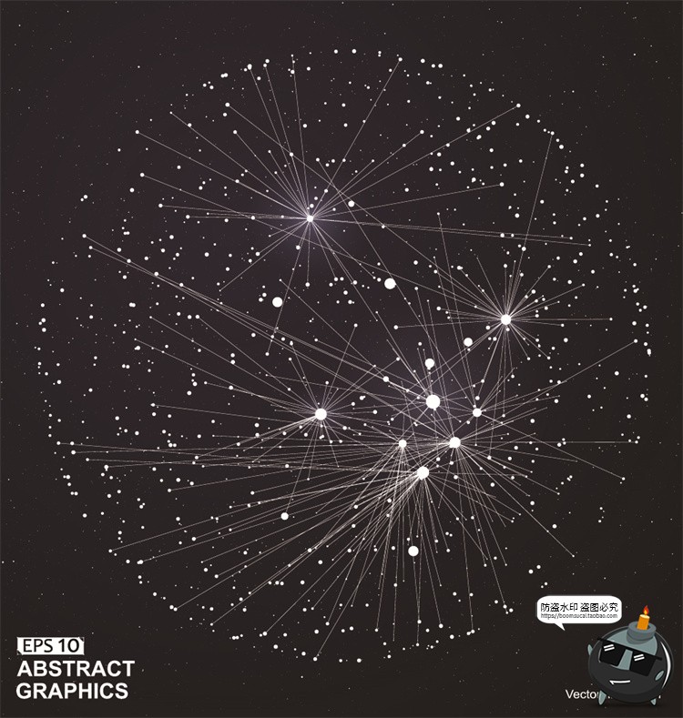 图片[38]-未来科幻科技感数字地球点线构成网络信息世界背景插画AI矢量素材-设计猿