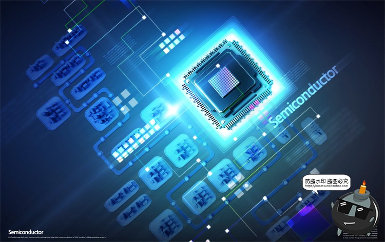 图片[4]-半导体集成电路CPU芯片未来科幻科技数码电子广告海报PSD模板素材-设计猿
