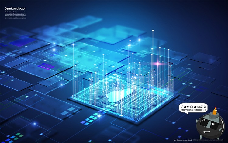 图片[5]-半导体集成电路CPU芯片未来科幻科技数码电子广告海报PSD模板素材-设计猿