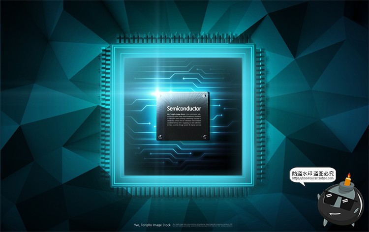 图片[10]-半导体集成电路CPU芯片未来科幻科技数码电子广告海报PSD模板素材-设计猿