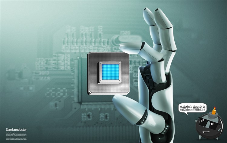 图片[18]-半导体集成电路CPU芯片未来科幻科技数码电子广告海报PSD模板素材-设计猿