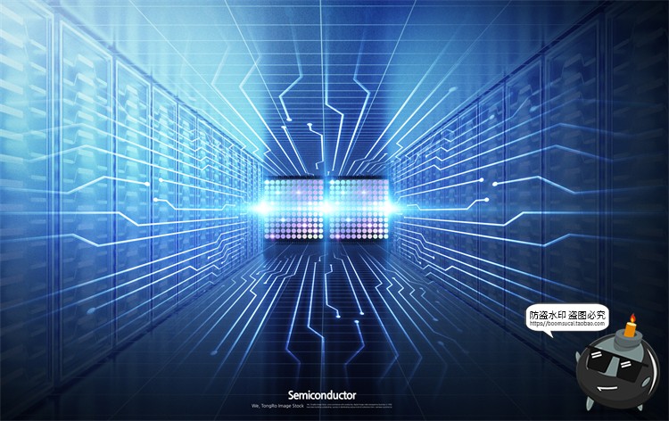 图片[20]-半导体集成电路CPU芯片未来科幻科技数码电子广告海报PSD模板素材-设计猿