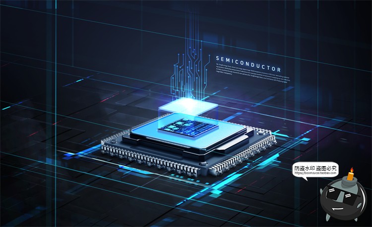 图片[29]-半导体集成电路CPU芯片未来科幻科技数码电子广告海报PSD模板素材-设计猿