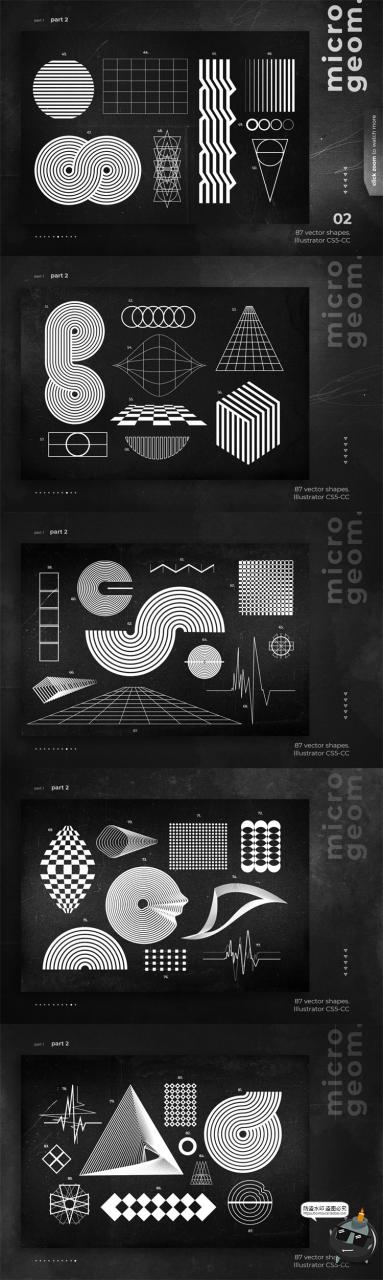 图片[6]-潮流未来抽象扭曲图形状背景做旧纹理海报装饰PNG免抠AI素材-设计猿